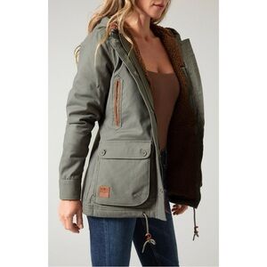Women's Grey Hooded Coat
